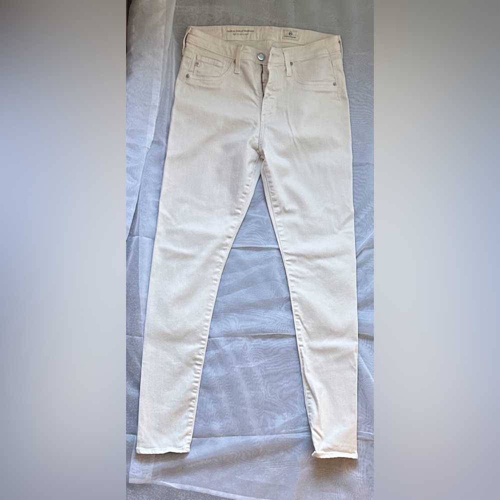 AG Adriano Goldschmied Women's Cream Skinny Jeans